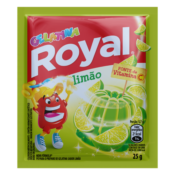 Gelatina Royal Limão 25g