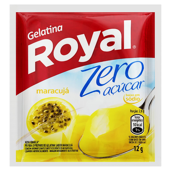Gelatina Zero Royal Maracujá 12g