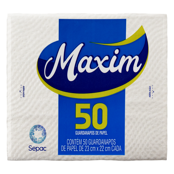 Guardanapo de Papel Maxim 23x22cm 50 Unidades