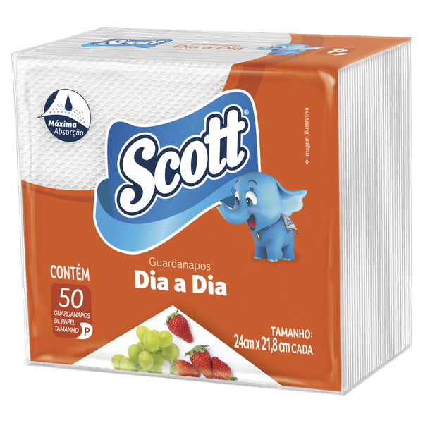 Guardanapo de Papel Scott 24x21,8 50 Unidades