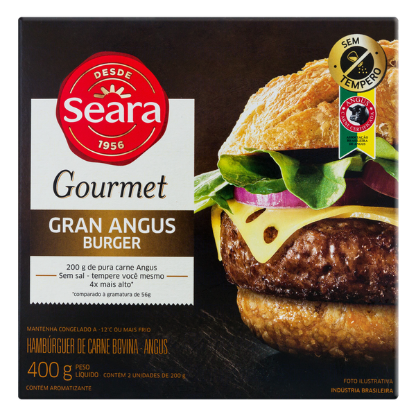 Hambúrguer Seara Angus Gourmet 400g