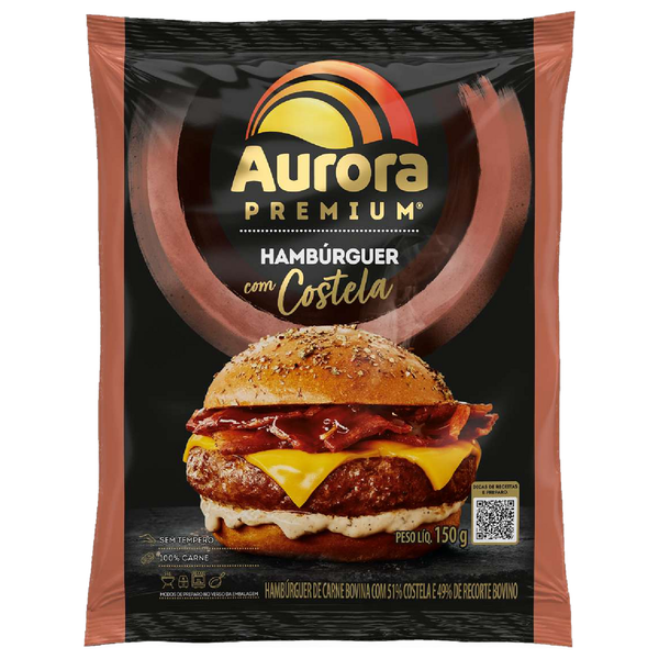 Hambúrguer Aurora Premium Costela 150g
