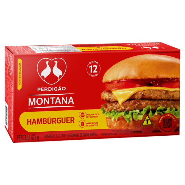 Hambúrguer Bovino Perdigão 672g
