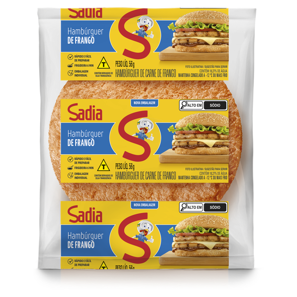 Hambúrguer de Frango Sadia 56g