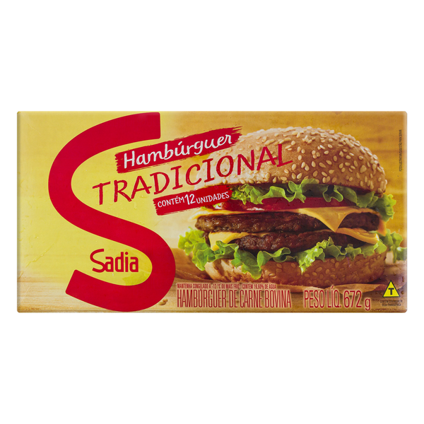Hambúrguer Sadia Tradicional 672g