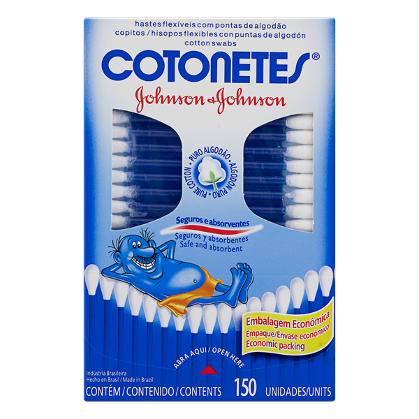 Hastes Flexíveis Johnson's Cotonete 150 Unidades