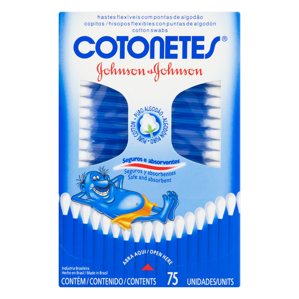 Hastes Flexíveis Johnson's Cotonete 75 Unidades