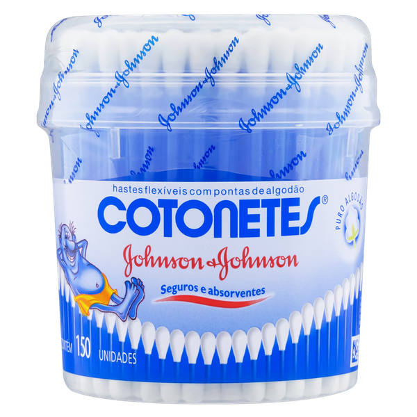 Hastes Flexíveis Cotonete Pote 150 Unidades