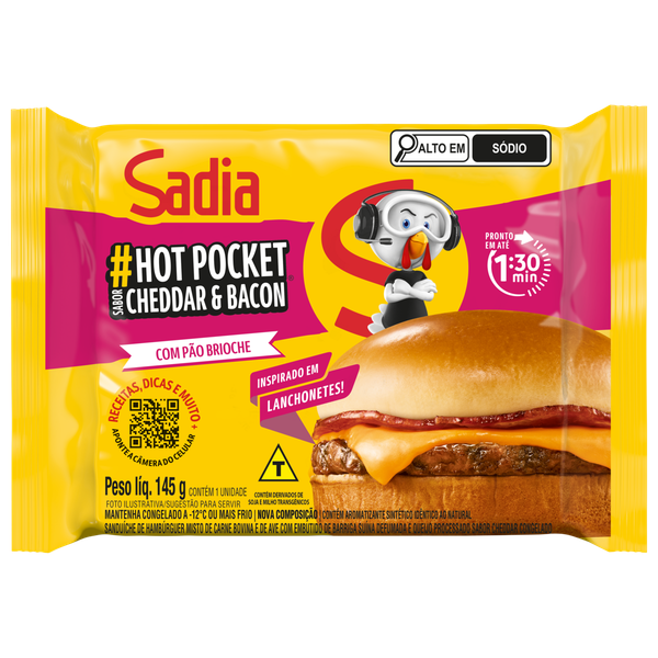 Hot Pocket Sadia X Bacon 145g
