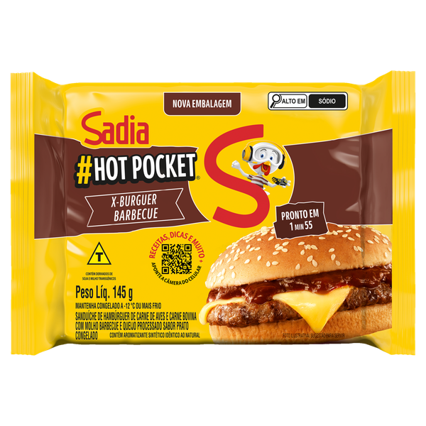 Hot Pocket Sadia X Barbecue 145g