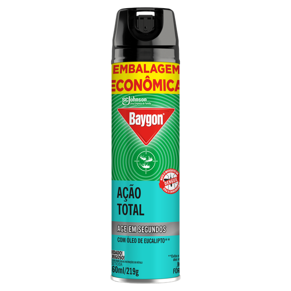 Inseticida Aerossol Baygon Eucalipto Econômica 360ml