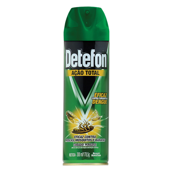 Inseticida Aerossol Detefon Ação Total 300ml