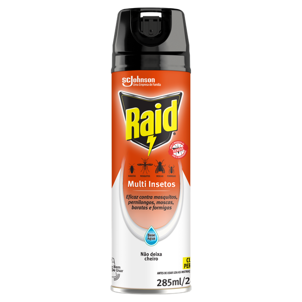 Inseticida Aerossol Raid Multiuso Base Água 285ml