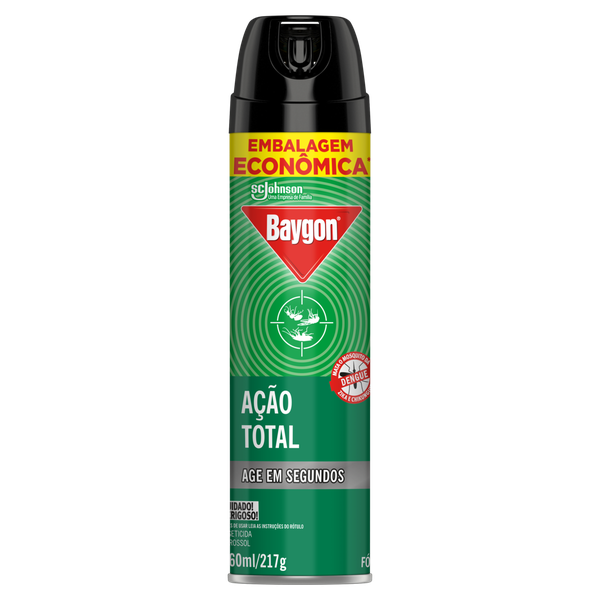 Inseticida Aerossol Baygon Ação Total Econômica 360ml