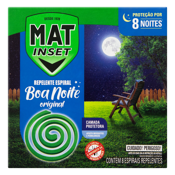 Inseticida Espiral Boa Noite Original 8 Unidades