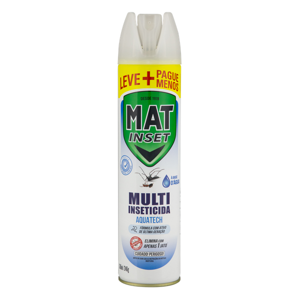 Inseticida Aerossol Mat Inset Sem Cheiro Grátis 33% 360ml
