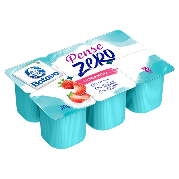 Iogurte Polpa Batavo Zero Morango 510g