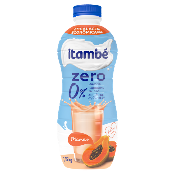 Iogurte Itambé Líquido Zero Lactose Mamão 1,15kg