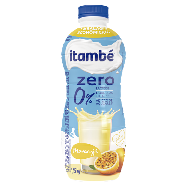 Iogurte Itambé Líquido Zero Lactose Maracujá 1,15kg