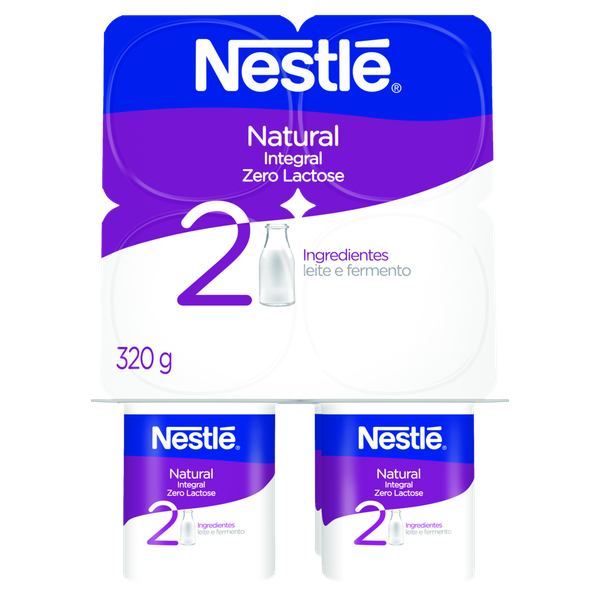 Iogurte Nestlé Integral Zero Lactose Natural 320g