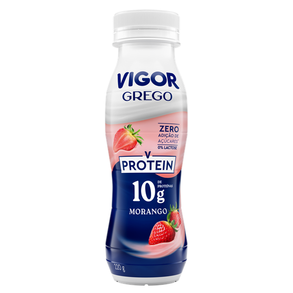 Iogurte Vigor Grego Protein Morango 220g