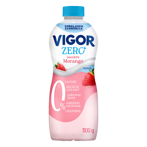 Iogurte Vigor Líquido Zero Morango 1,1kg