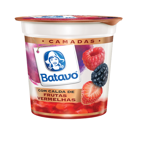 Iogurte Batavo Camadas Frutas Vermelhas 100g