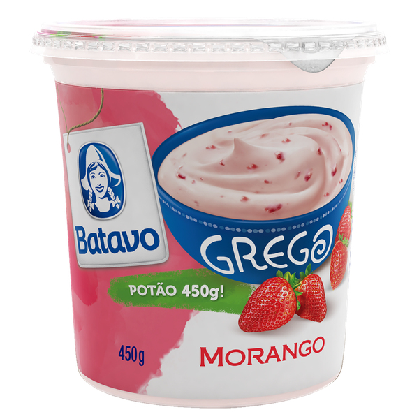 Iogurte Grego Batavo Morango 500g
