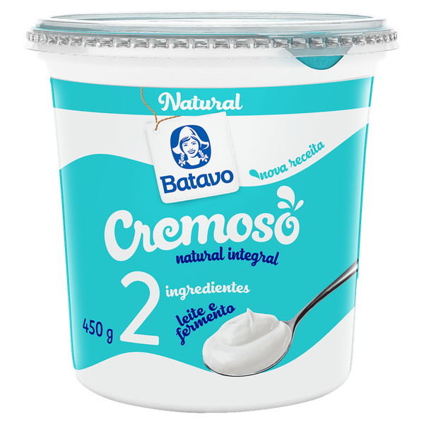 Iogurte Natural Batavo Integral 500g