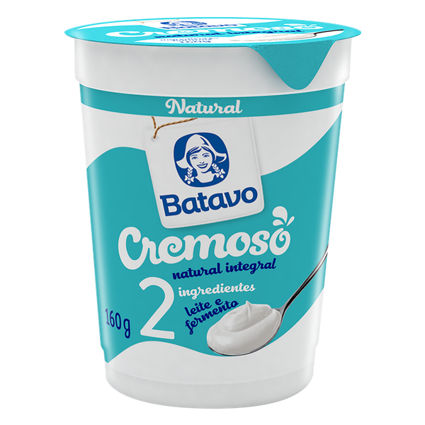 Iogurte Natural Batavo Cremoso Integral 160g