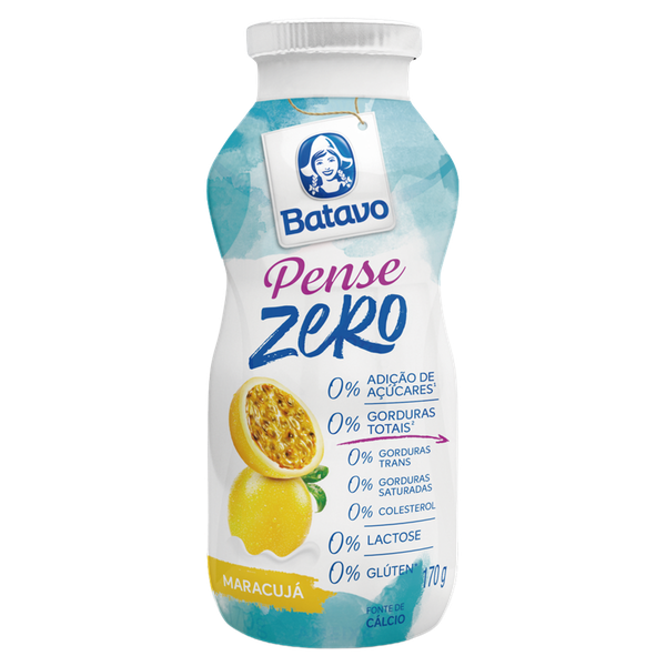 Iogurte Batavo Pense Zero Maracujá 170g