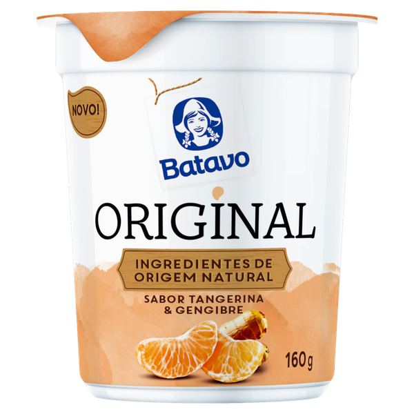 Iogurte Integral Batavo Tangerina e Gengibre 160g