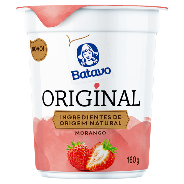 Iogurte Integral Batavo Original Morango 160g