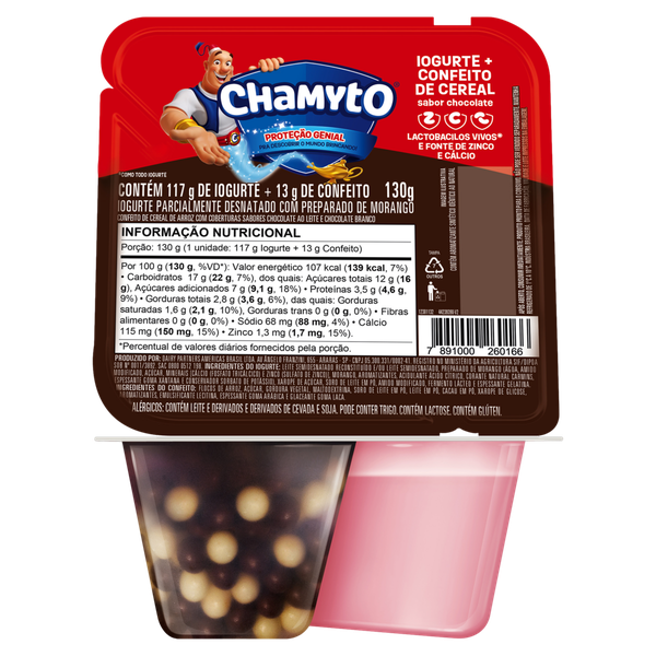Iogurte Nestlé Chamyto Morango Cereais Cho 130g