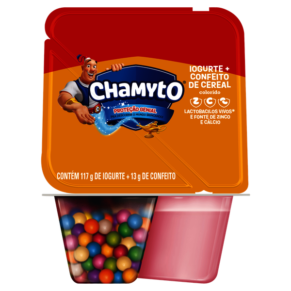 Iogurte Chamyto Nestlé Morango Cereais Coloridos 130g