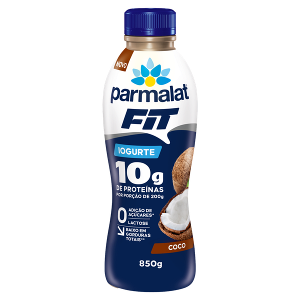 Iogurte Fit Parmalat Zero Lactose Coco 850g
