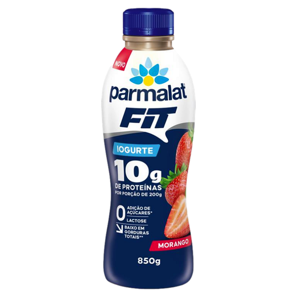 Iogurte Fit Parmalat Zero Lactose Morango 850g