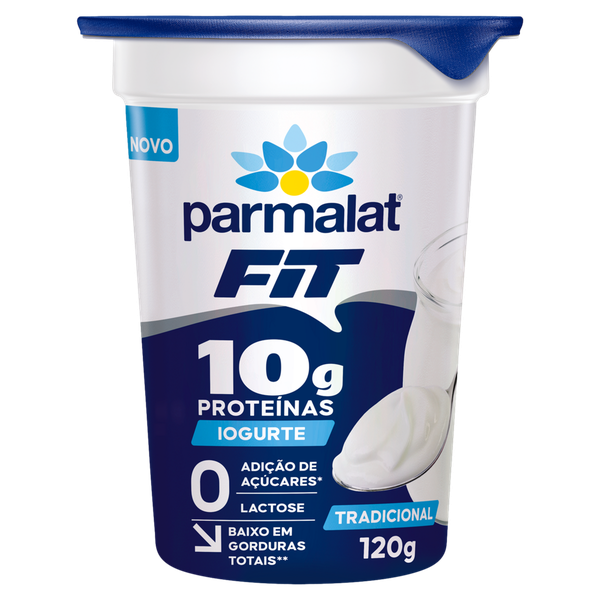 Iogurte Fit Parmalat Zero Lactose Tradicional 120g