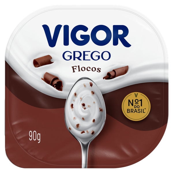 Iogurte Grego Vigor Flocos 90g