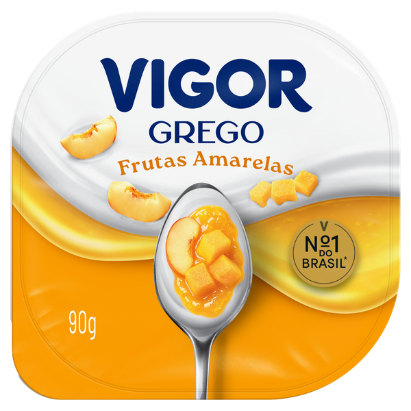 Iogurte Grego Vigor Frutas Amarelas 90g