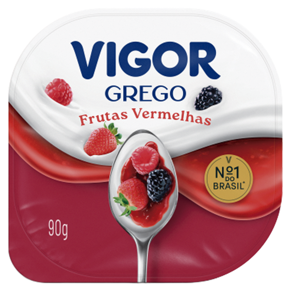 Iogurte Grego Vigor Frutas Vermelhas 90g