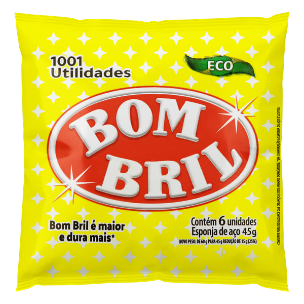 Lã de Aço Bombril 6 Unidades