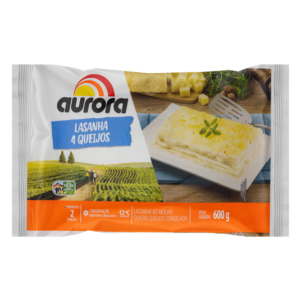 Lasanha Aurora 4 Queijo 600g