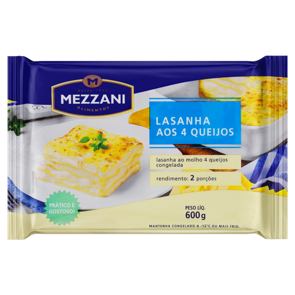 Lasanha Mezzani 4 Queijos 600g