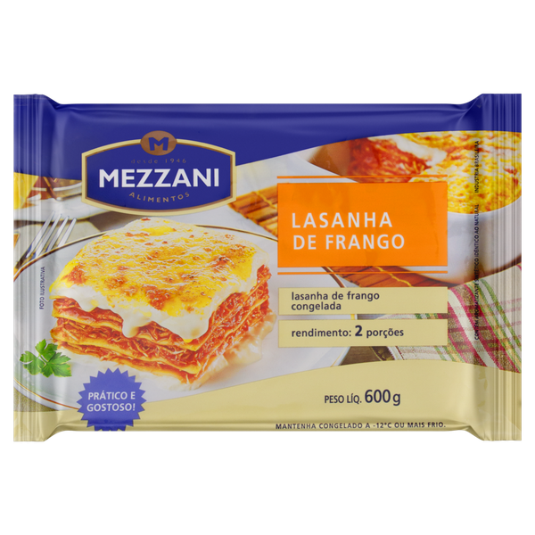 Lasanha Mezzani Frango 600g