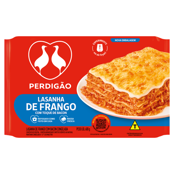Lasanha Perdigão Frango com Bacon 600g