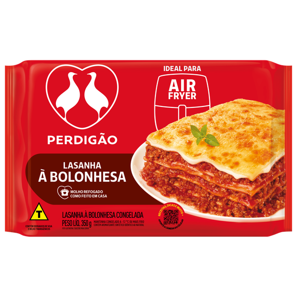 Lasanha Perdigão Bolonhesa Congelada 350g