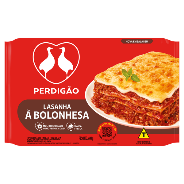 Lasanha Perdigão Bolonhesa 600g