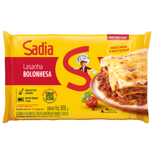 Lasanha Sadia Bolonhesa 600g