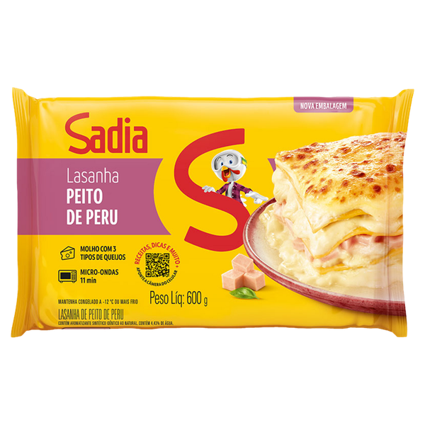 Lasanha Sadia Peito de Peru 600g